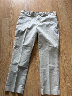 Perry Ellis  Men's Dress Pants  Comfort Waistband  Size 38X30  Tan Button, Hook